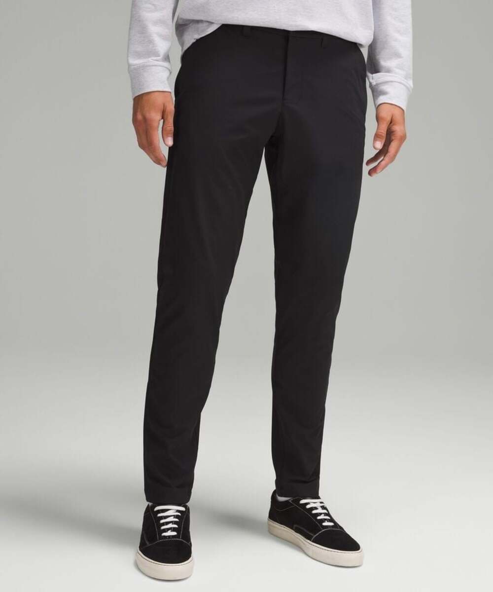 Lululemon Mens 34 ABC Pant Warpstreme Black Slim Fit Trouser Pant 29"